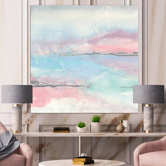 Designart - Metallic Shabby Pink II